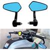 Heart Horse Specchietti Moto 17-19mm Manubrio - Anti-Glare Laterali per Bici Scooter Yamaha Pit Bike Kawasaki Z750 Z1000 FZ6 MT03