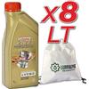 LUBRIALPHA Olio motore 0w20 benzina diesel lubrificante Castrol Edge Professional LL IV FE 0W-20 con Portachiavi Cavatappi conf. 8x1lt