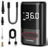 Powools Compressore Aria Portatile Auto Senza Fili - Mini Compressore Portatile Adatto per Pneumatici di Compressore Auto, Accessorio gonfia gomme Auto Portatile Universale, Nero, Medio