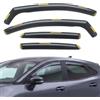 GEARCELL Deflettori antivento e antipioggia per finestrini compatibili con Ford Puma 2019-2026 SUV a 5 porte, 4 pezzi, visiera parasole laterale infrangibile