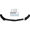 HouYeen, Kit di carrozzeria con spoiler per paraurti anteriore, diffusore e splitter, colore: nero lucido