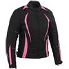 Lovo, giacca corta da moto, da donna S Nero e rosa