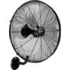 COSTWAY Ventilatore da Parete Girevole a 3 Velocità, Industriale e Silenzioso ad Alta Velocità con Pale in Alluminio, Potenza 120W, Diametro 51 cm (Nero)