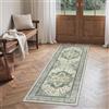 BEIMO Tappeto Salotto Pelo Corto Vintage, Tappeto Camera Da Letto, Tappeti Antiscivolo Lavabile, Tappeti Persiano per Corridoio, Soggiorno, Sala, Verde, 80x150cm