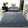 GUOYFEN Tappeto Morbido 140 x 170 cm Antiscivolo Morbido Moderno Tappeto Salotto e Resistente per Grandi Dimensioni Salotto Moderno Cameretta Bimba Tappet, Grigio Scuro