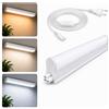 MAKA change your life quality Maka Barra Led Sottopensile Cucina Lampada con Interruttore e Presa Elettrica da 1.5 mt Luce Luminosa Naturale Calda Fredda Accessori per Fissaggio Fascio Luminoso 180° in Alluminio (Switch, 30 watt)