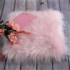 Sibba Tappeti In Pelliccia Sintetica Per Sedia 10 Cm Mini Copertura Quadrata Sedile Cuscino Tappeto Morbido Morbido Soffice Divano Soggiorno Camera Divano Nail Art Fotografia Sfondo Decorazione Rosa