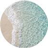 OnlyWow© Tappeti Bagno Tappetino Doccia Assorbente Bath Mat Decorazioni | 70x70 cm - Rotondo - Memory Foam Tappeto Lavabile Moderni Costa - Sabbia - Blu