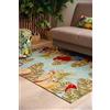 Excelsa Living Tappeto Decorativo da Arredo, Multidecoro, Poliestere, Ciniglia e Cotone, 165x110 cm, Antiscivolo, Tessuto Jacquard