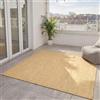 benuta Basic Tappeto da esterno Iowa - Beige 300x300 cm - Boho Juta-Look - Impermeabile UV balcone, terrazza, giardino, cucina, soggiorno - Robusto