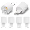 BVCL Lampadina LED G9 1,5 W equivalente a 20 W alogena, 150 lm 230 V non dimmerabile, senza sfarfallio, base in ceramica, 38°, lunga durata, for lampadari di cristallo, microonde, 5 pezzi(Warm white 3000K)
