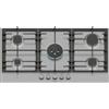 Bosch Elettrodomestici Bosch PCR9A5I90 Serie 6, Piano cottura a gas, 90 cm, Acciaio inox | Piano cottura a gas con controllo preciso della fiamma, griglie in ghisa lavabili in lavastoviglie, Made in Europe
