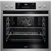 AEG BPS331160M - Forno multifunzione, pulizia pirolitica, 10 funzioni, 45 programmi, cottura uniforme, ventilatore XXL, comandi a scomparsa, schermo LCD touch, acciaio inox, classe A+, 71 litri