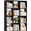 HOCSOK Libreria da 120 cm, con 12 scomparti aperti (Nero) | Billy - Scaffale aperto per soggiorno, studio, cucina, salvaspazio