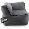 Lumaland Sezione angolare modulare sinistra - serie di corda, pouf morbido per divani e soggiorno - Bean Bag 81x81x70 cm
