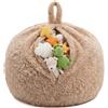 Gutekissen® Pouf per bambini, fodera per animali di peluche, 85 x 85 x 50 cm, contenitore per giocattoli per la cameretta dei bambini, organizer per peluche e coperte, chiusura lampo (pecora)