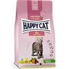 Happy Cat Young Junior - Cibo per gatti pollame, 300 g | Cibo secco per bambini dal 4 al 12 mese, anche per gattini sterilizzati, 79% di proteine animali, crocchette S