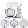 Smeg SMF04WHEU Bianco - Impastatrice Planetaria - Vasca in Inox da 4,8 litri