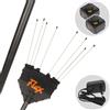 Oliviero Flex PCF Premium Cordless - Abbacchiatore elettrico 245cm con batteria a litio 2x 21.6V 4.5Ah - Asta in carbonio fissa