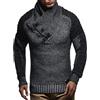 Leif Nelson Maglione Uomo Felpa a Maglia Collo a Scialle LN-5225