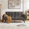 JIEXI Divano 2 Posti 191cm, Divano Moderno Scandinavo in Tessuto Traspirante con Cuscini a Molle e Gambe in Legno Massello, Divanetto per Soggiorno, Camera da Letto e Piccoli Appartamenti