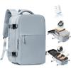 SZLX Zaino Sottovuoto Ryanair 40x30x20 Zaino da Viaggio 40x30x20 Wizzair | Bagaglio a Mano 40x30x20 Donna Uomo Borse da Cabina per Ryanair Easyjet Adatto a PC da 14 Pollici con USB e scomparto scarpe