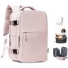 BJLFS Zaino da Viaggio con Sottovuoto Ryanair 40x30x20 Bagaglio a mano | Zaino Ryanair 40x30x20 Sottovuoto con Pompa Borse da Cabina per Easyjet con Tasca Antifurto Zaino Casual per 16 Laptop Uomo