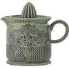 Bloomingville Liselu - Spremiagrumi in gres porcellanato, 17,5 x 15,5 x 12 cm, colore: Verde