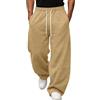 Ocnmig Pantaloni Tuta Uomo Baggy Larghi Casual Sportivi Jogger con Elastico | Pantaloni tuta uomo comodi versatili, vestibilità larga, vita elastica, stile casual sportivo per palestra tempo libero