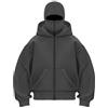 Generico Felpa con Cappuccio Uomo Invernale con Passamontagna da Uomo Casual Felpa | Hoodie cappuccio giacca corta cappello doppio coppia Cerniera Zip e Tasca Sweatshirt Giacca Antivento e Calda Autunno Inverno