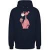 Unibly Felpa con cappuccio unisex con motivo pantera rosa con bolle | Questa fantastica pantera rosa con occhiali da sole e bevanda porta un'atmosfera rilassata nella tua vita quotidiana.