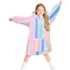 Gifts Treat Felpa Oversize Bambini Ragazza Felpa Bambino Sherpa Soffitto Coperta Felpata con Cappuccio Morbida Calda