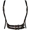TOFBS Punk Reggiseno in Pelle Il petto Catena Nero Catene del Corpo Collare Harness Belt Accessori per il Corpo Gioielleria per Donna Ragazze Discoteca Cosplay Party Rave Costume di Halloween