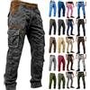 Ocnmig Pantaloni da Lavoro Uomo Cargo Multitasche Jeans Moto Resistenti Slim Fit | Pantaloni Uomo da Lavoro con Tasche Laterali Multiple Design Resistente Stile Workwear per Officina Fai da Te e Tempo Libero