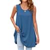 Enmain Magliette Tunica Donna a Maniche Corta Estiva Maglia Lunga Ampia Desigual Casual Blusa Camicia Scollo Tondo Floreale Paisley Elegante S-3XL