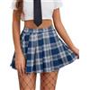 Avidlove Minigonna da Donna Sexy a Pieghe e a Vita Alta Donna Gonna | Minigonna a trapezio, versatile, stile tennis/sportivo da studentessa, minigonna per cosplay, outfit per festival e rave