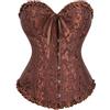 RYTEJFES Corsetto Nero Donna Elegante in Raso Corset a Cuore Dimagrante Gothic Bustini Vittoriano Medievale Corsetto Pizzo con Stecche Curvy per Halloween Carnevale e Cosplay