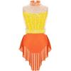 inhzoy Body Danza Classica Ballerina Bambina Vestito da Balletto Ballo Lirico Contemporaneo con Strass Balletto Leotards Body Ginnastica Ritmica Abito da Ballo Latino