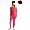 Merino.tech Intimo Termico Lana Merino Bambino - Medio Completo Maglia Termica Lana Merino e Pantaloni Bambina e Ragazzo