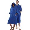 Gegeryozer Accappatoio Uomo Donna con Cappuccio e Tasche - Vestaglia Lunghezza Media, Stile Pullover a Maniche Corte per Doccia, Spiaggia, Piscina e Relax in Casa (Taglia Unica)