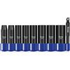 Titan 46401 - Set di chiavi a bussola metriche a impatto profondo, 9 pezzi da 1/4
