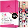 Clever Fox Budget Planner - Expense Tracker Notebook. Monthly Budgeting Journal, Finance Planner & Accounts Book to Take Control of Your Money. Undated - Start Anytime (Rosa, A5 (14.25 X 21 cm))