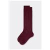 Calzedonia Calze Lunghe Con Cashmere Da Uomo Rosso