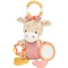 Nattou peluche interattivo Leone Leon, giocattolo per neonati, 20 cm | Morbido peluche per neonati con sonaglio, carta frusciante e linguette da tirare, regalo per neonati, multicolore
