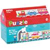 APLI Kids - Scatola puzzle casetta treno, 20 pezzi (16485)