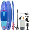 AQUASTIC Perth Pro 11'2 Allround - SUP Drop Stitch Lite Board, 5 mm di schiuma, kit con pagaia regolabile 2 in 1, slide-in zavorra, sedile kayak, pompa a 2 vie e zaino per il trasporto
