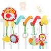 Ballery Giocattolo Appeso a Spirale per Bambini, Peluche Morbido e Sicuro, Giocattolo Educativo con Sonagli per Passeggino, Lettino e Auto, Tonalità Pastello