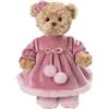 Bukowski Orsacchiotto Aiko marrone con vestito rosa, 35 cm