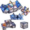 Qooloo Cubo Magico Stella 2 in 1, Stella Magic Cube, Puzzle Cube Giocattolo per Bambini e Adulti