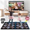 WuZhuangYuan Tappetino da Ballo HDMI Doppio per Bambini e Adulti, 899 Giochi, 64 GB, 650 Canzoni e 75 Video Musicali, modalità MV/3D/cartoon, Fitness e Danza, Morbido flanello Premium